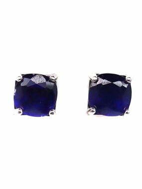 Vintage & Elegant 1.30CT Natural Blue Sapphire Stud Earrings 925 Sterling Silver